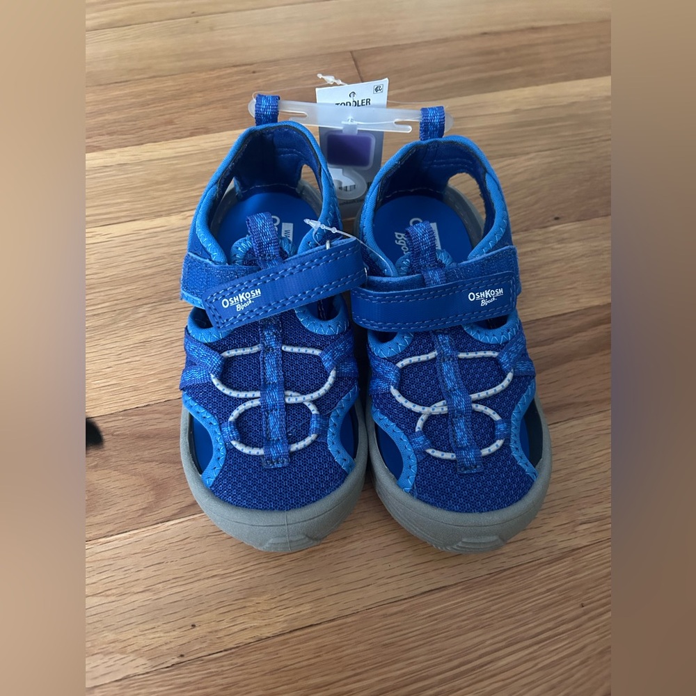 OshKosh B'gosh Blue Boys Toddler Shoes Sandals with Adjustable Straps
